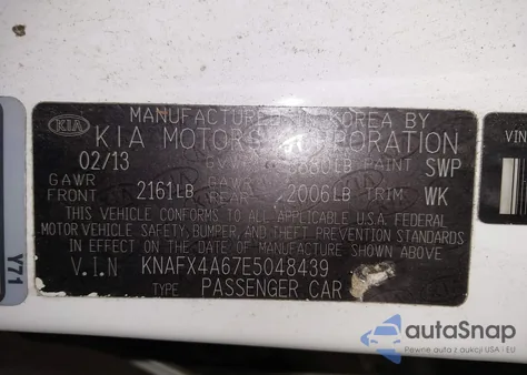 2014 Kia Forte Lx from USA, damaged, VIN KNAFX4A67E5048439